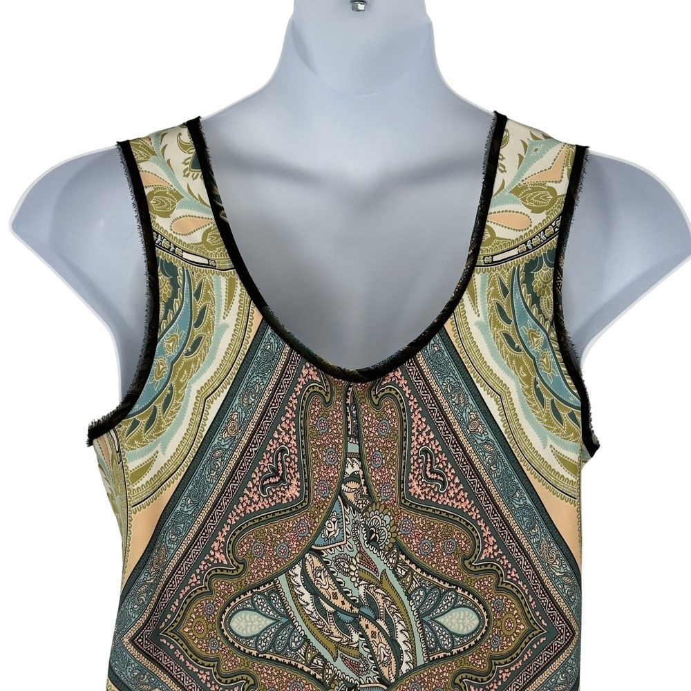 Boston Proper Paisley Baroque Maxi Dress 16 - Picture 6 of 9